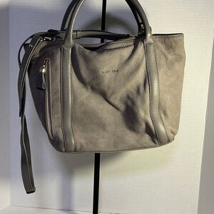 See By Chloe Gray Pebbled Leather Shoulder/Tote Bag